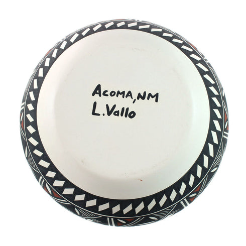 Native American Hand Crafted Acoma Pottery By Artist L. Vallo SN20010